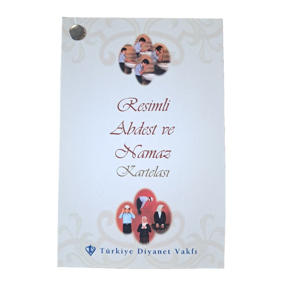 Resimli Abdest ve Namaz Kartelası -